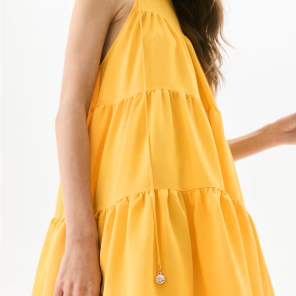 H&M Sunny Yellow Tiered Kids Dress